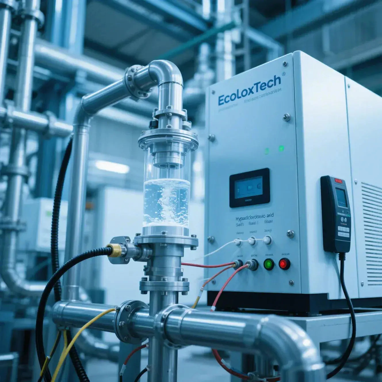 How EcoloxTech Generates Hypochlorous Acid On-Site Using Just Salt, Water, and Electricity