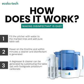 3x Eco One Electrolyzed Water System and 3x Ultra Fine Mister (3x Eco One & 3x Ultra Fine Mister) Ecoloxtech