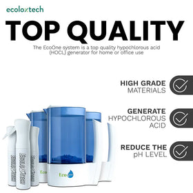 3x Eco One Electrolyzed Water System and 3x Ultra Fine Mister (3x Eco One & 3x Ultra Fine Mister) Ecoloxtech