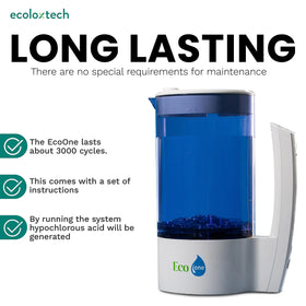 Eco One Electrolyzed Water System, Generate Hypochlorous Acid (HOCl) 6-Pack - Ecoloxtech