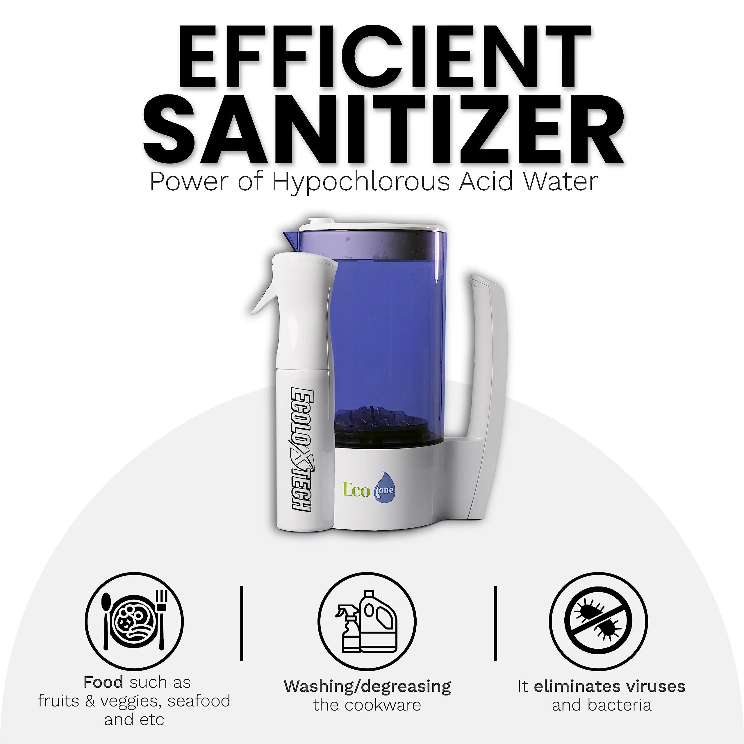 Eco One Electrolyzed Water System, Natural cleaner and sanitizer system (Eco One & Ultra Fine Mister) - Ecoloxtech