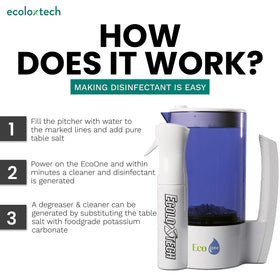 Eco One Electrolyzed Water System, Natural cleaner and sanitizer system (Eco One & Ultra Fine Mister) - Ecoloxtech
