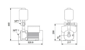 GRUNDFOS CMBE 1-44 I-X-C-B-D-E 1x115V 60HZ, 316SS, VITON SEAL GRUNDFOS