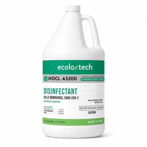 HOCl-AS200 EPA-registered hypochlorous acid disinfectant, one US gallon bottle